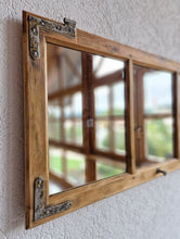 Altholz Spiegel Antiko S1665 Fensterspiegel Eiche optik