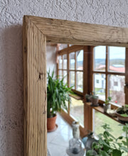 Altholz Spiegel Loftspiegel massiv S1761 aus Gerüstbohlen Loft Panoramaspiegel Badspiegelpiegel Holzspiegel