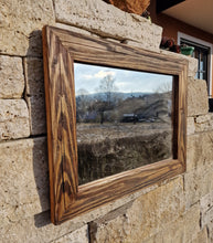 Altholz Spiegel S1783 antik Wandspiegel upcycling nachhaltig Handarbeit