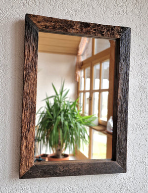 Altholz Spiegel alte Eiche S1816 Alteiche vom Arber Holzspiegel upcycling nachhaltig