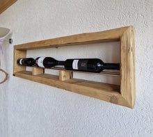 Weinregal Altholz Regal Wandregal 3er  Loftregal upcycling nachhaltig Flaschenregal