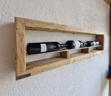 Weinregal Altholz Regal Wandregal 3er  Loftregal upcycling nachhaltig Flaschenregal