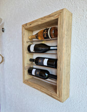 Weinregal Altholz Regal Wandregal 4 er Loftregal upcycling nachhaltig Flaschenregal Anfertigung