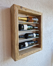 Weinregal Altholz Regal Wandregal 4 er Loftregal upcycling nachhaltig Flaschenregal Anfertigung