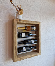 Weinregal Altholz Regal Wandregal 4 er Loftregal upcycling nachhaltig Flaschenregal Anfertigung