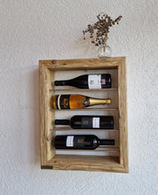 Weinregal Altholz Regal Wandregal 4 er Loftregal upcycling nachhaltig Flaschenregal Anfertigung