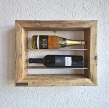 Weinregal Altholz Regal Wandregal 2 er Loftregal upcycling nachhaltig Flaschenregal