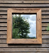 Altholz Spiegel S1914 sonnenverbrannt  Wandspiegel optik alteiche upcycling nachhaltig