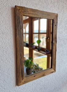 Altholz Spiegel S2046 Spiegel sonnenverbrannt antik optik Alteiche