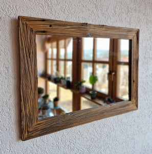 Altholz Spiegel S2046 Spiegel sonnenverbrannt antik optik Alteiche