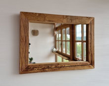 Altholz Spiegel S2113 geschlagene Balken massiv Badspiegel Holzspiegel