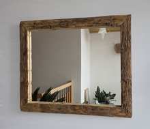 Altholz Spiegel Loftspiegel massiv S2213 aus Gerüstbohlen 57x70  Loft upcycling nachhaltig8