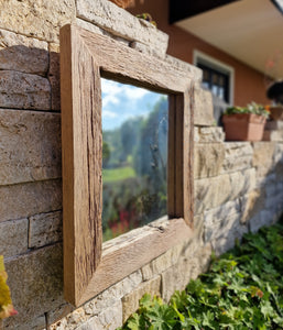 Altholz Spiegel alteiche  S2187 Arber  Bayerischen Wald unikat upcycling nachhaltig Eiche