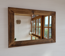 Altholz Spiegel S2111 Spiegel sonnenverbrannt antik optik Alteiche