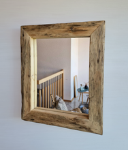 Altholz Spiegel Loftspiegel massiv S2165 aus Gerüstbohlen Loft upcycling nachhaltig8