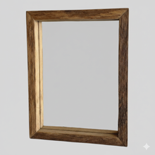 Spiegel Altholz alteiche  S2255 34x44 unikat upcycling nachhaltig Badspiegel Wandspiegel Holzspiegel Eiche