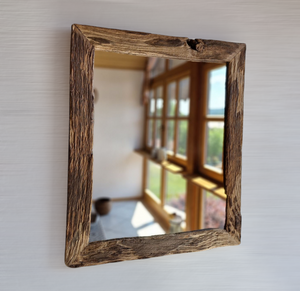 Altholz Spiegel S2129 antik Wandspiegel Alteiche 50 x 60 Badspiegel Altholzspiegel