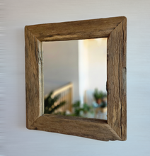 Altholz Spiegel alteiche  S2237 Arber  Bayerischen Wald 55x60 unikat upcycling nachhaltig Badspiegel