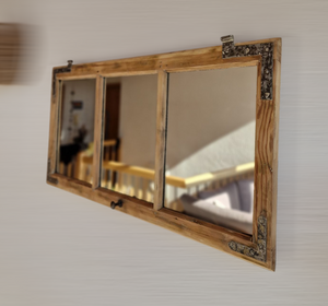 Altholz Spiegel Antiko S2138 Fensterspiegel Eiche optik