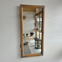 Altholz Spiegel Antiko S2296 Fensterspiegel 1845 Spiegelfenster Badspiegel