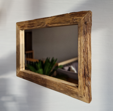Altholz Spiegel Loftspiegel massiv S2051 aus Gerüstbohlen Loft upcycling nachhaltig
