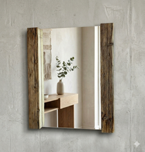 Altholz Spiegel  S2282 Alter Dielenboden einer alten Bauernstube upcycling nachhaltig Badspiegel Wohnspiegel Wandspiegel