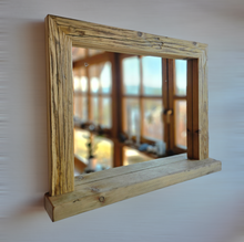 Spiegel alte Bohlen S2238 Badspiegel mit Ablage Altholz