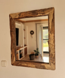 Altholz Spiegel alteiche  S2128 Arber  Bayerischen Wald unikat upcycling nachhaltig
