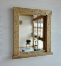 Spiegel alte Balken S2241 Badspiegel mit Ablage Altholz Altholzspiegel Holzspiegel Wandspiegel