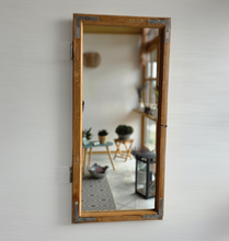 Altholz Spiegel Antiko S2296 Fensterspiegel 1845 Spiegelfenster Badspiegel