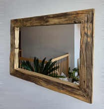 Altholz Spiegel  S2215 Alter Dielenboden einer alten Bauernstube upcycling nachhaltig Badspiegel Wohnspiegel Wandspiegel