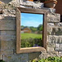 Altholz Spiegel S2307 Spiegel sonnenverbrannt antik optik Alteiche
