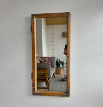 Altholz Spiegel Antiko S2296 Fensterspiegel 1845 Spiegelfenster Badspiegel