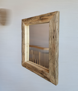 Altholz Spiegel Loftspiegel massiv S2165 aus Gerüstbohlen Loft upcycling nachhaltig8