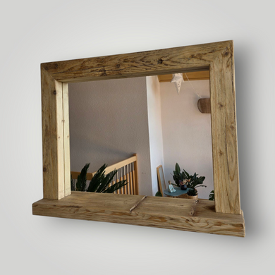 Spiegel alte Bohlen S2201 Badspiegel mit Ablage Altholz