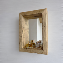 Badspiegel Dekospiegel Loftspiege S2268 Spiegelregal optik Alteiche Regalspiegel Altholzspiegel Badezimmerspiegel