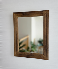 Altholz Spiegel S2257 Badspiegel 38 x 48 sonnenverbrannt  Wandspiegel Holzspiegel