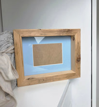 Bilderrahmen aus Altholz – B1665 Handgefertigt aus alter Gerüstbohle | Vintage Holzrahmen mit Glasfront & Passepartout