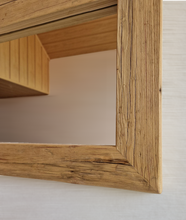 Altholz Spiegel S2143 antik Wandspiegel upcycling nachhaltig Handarbeit Badspiegel Toilettenspiegel optik Alteiche