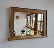 Spiegel alte Eiche S2223 Badspiegel mit Ablage Eiche alter ca 1750 Altholz einzigartig historisch