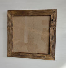 Altholz Bilderrahmen 40x40 cm rustikal, sonnenverbranntes Scheunenholz handgefertigt mit Glas, Vintage Fotorahmen Holz Unikat, Wanddeko B2532