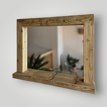 Spiegel alte Bohlen S2201 Badspiegel mit Ablage Altholz