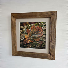 Altholz Bilderrahmen 40x40 cm rustikal, sonnenverbranntes Scheunenholz handgefertigt mit Glas, Vintage Fotorahmen Holz Unikat, Wanddeko B2531