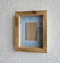 Bilderrahmen aus Altholz – B1665 Handgefertigt aus alter Gerüstbohle | Vintage Holzrahmen mit Glasfront & Passepartout