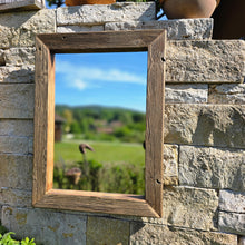 Altholz Spiegel S2307 Spiegel sonnenverbrannt antik optik Alteiche
