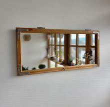 Altholz Spiegel Antiko S2296 Fensterspiegel 1845 Spiegelfenster Badspiegel