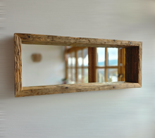 Panoramaspiegel Dekospiegel Loftspiege S2239 Spiegelregal Regal Spiegel Altholz Badspiegel optik Alteiche