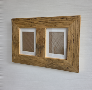 Altholz Bilderrahmen alte Bohlen  2 fach Rahmen Anfertigung