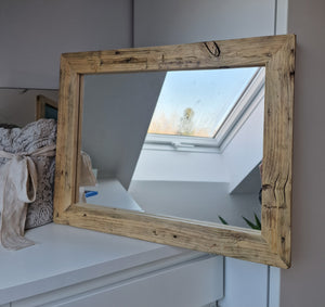 Altholz Spiegel Loftspiegel massiv S2076 Badspiegel Loft Schminkspiegel Standspiegel