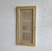 Altholz Bilderrahmen alte Bohlen  3 fach Rahmen Loftausführung Galerie Rahmen